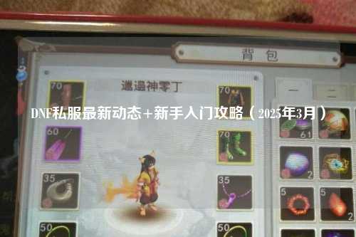 DNF私服最新動態+新手入門攻略(2025年3月)